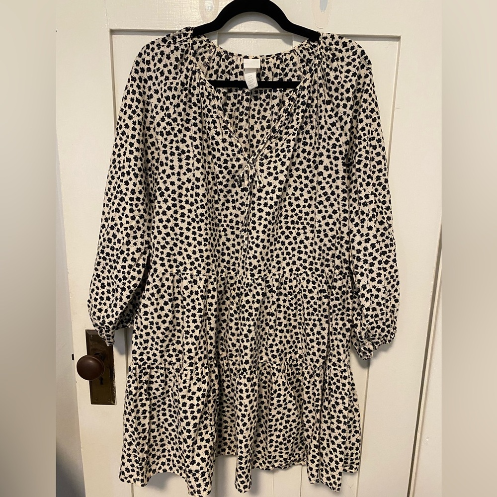 Black and White floral sundress